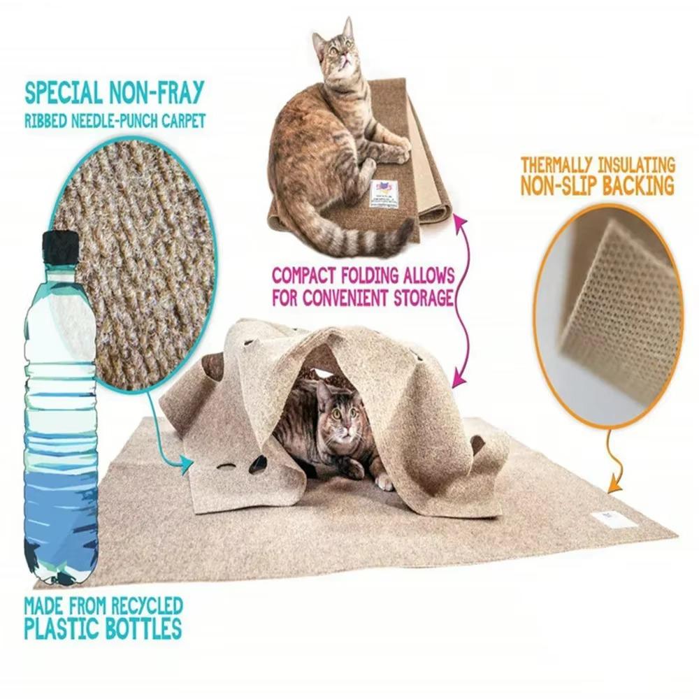 Anti-scratch Pet Toys Pad Felt Cloth Cat Scratching Pad Creative Cat Play Mat  Training Activit