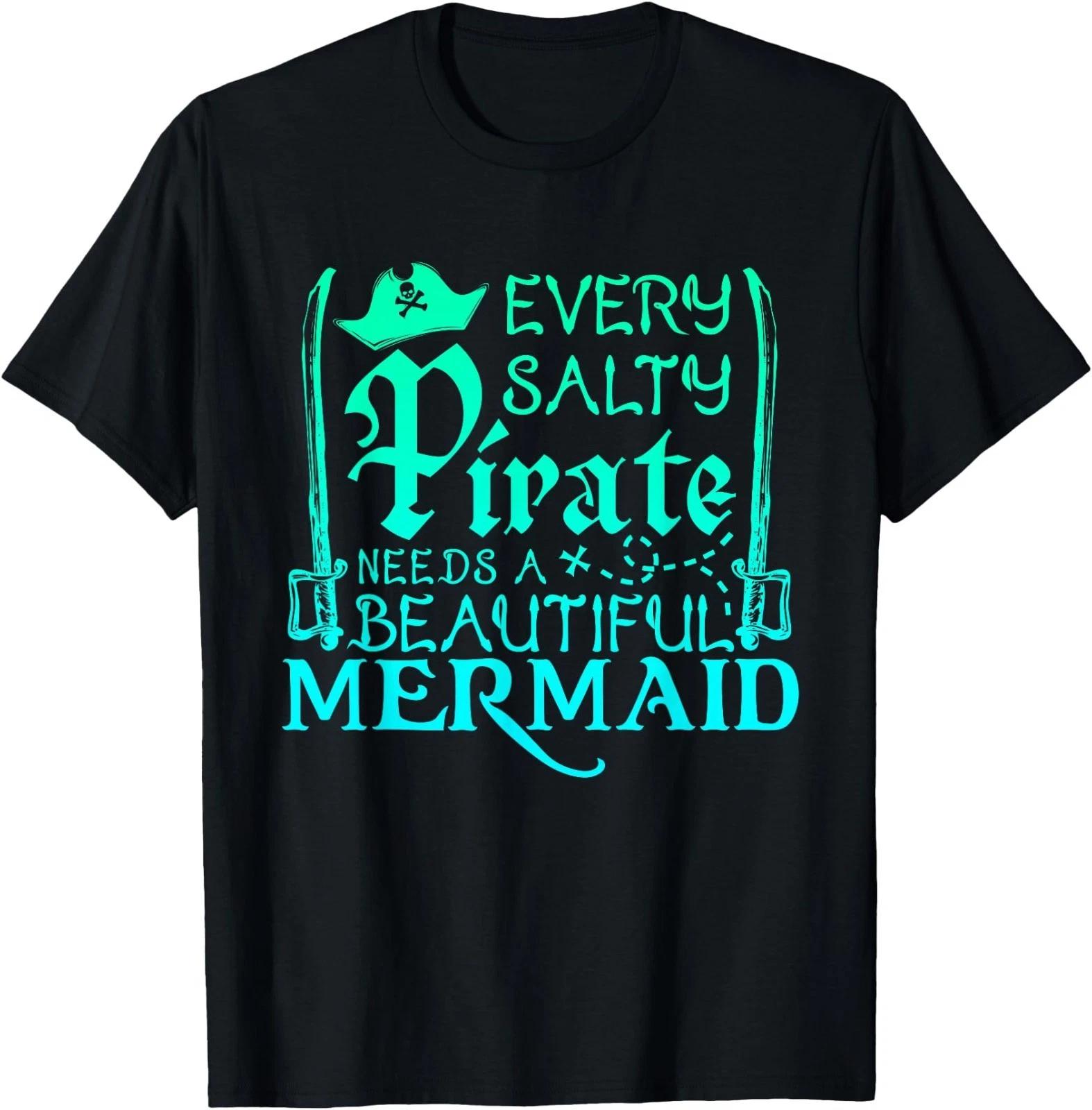 Every Pirate Needs a Mermaid Cute Wife Husband Couple T-Shirt 130