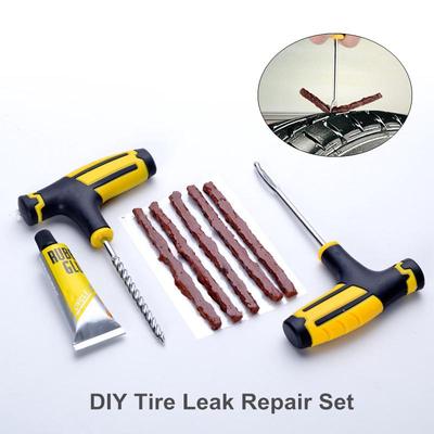 Car Tire Leak Repair Kit Professional Car Bike Auto Puncture Plug Practical Hand Tyre Repair Tools Set