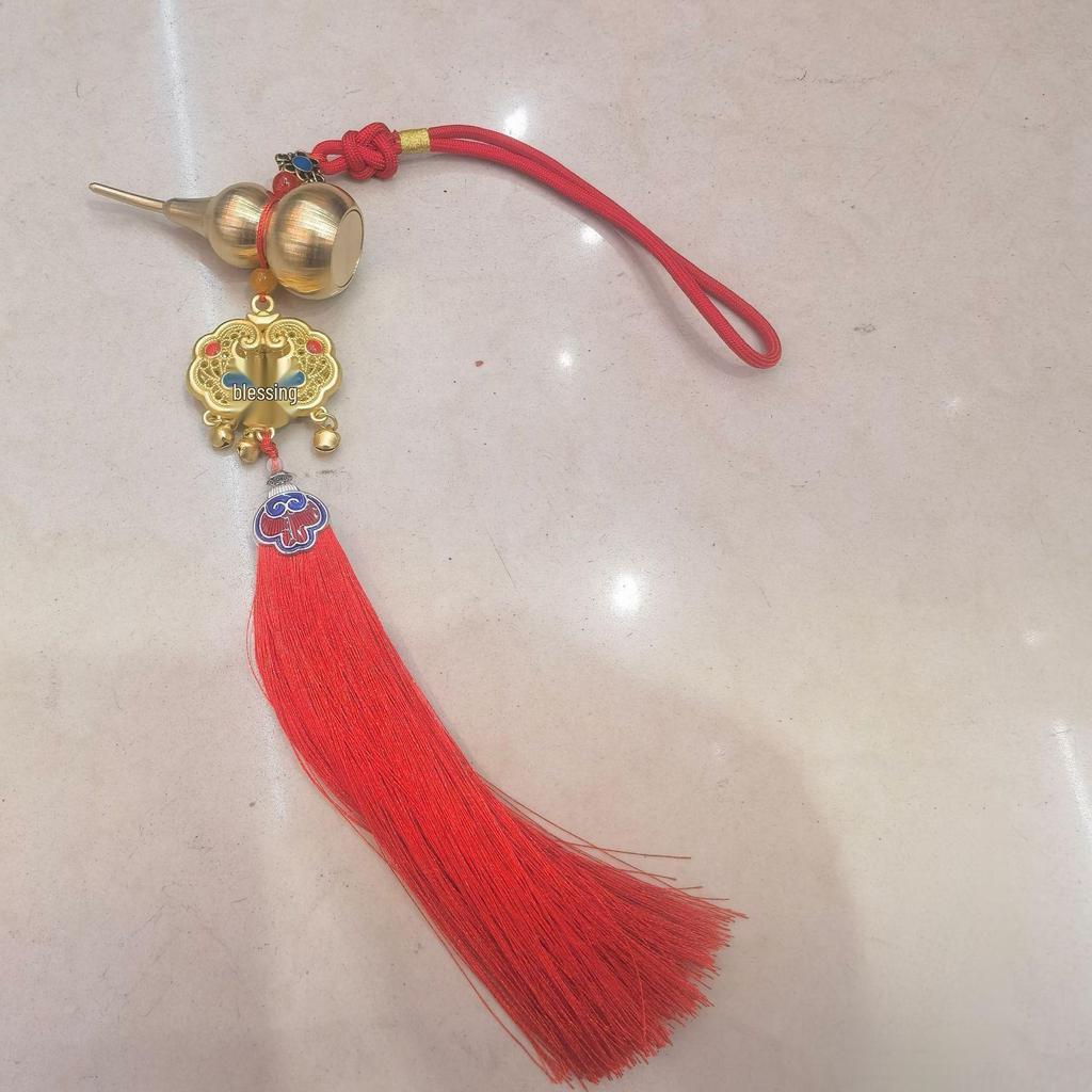 Imitation Brass Ruyi Ping An Pixiu Rearview Mirror Tassel Ornament