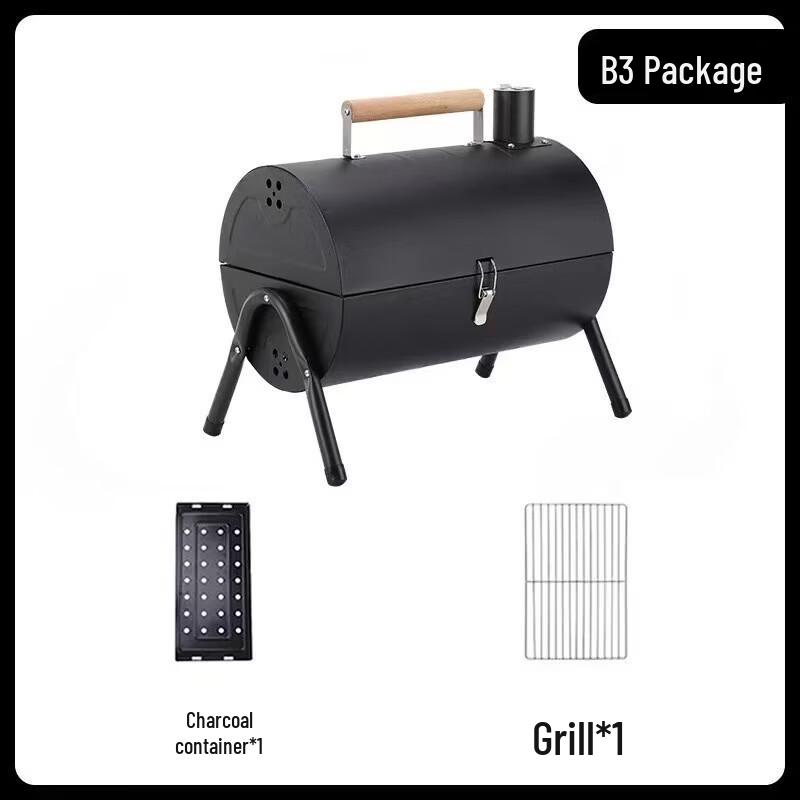 Oeny Camping Outdoor Chimney Barbecue Grill