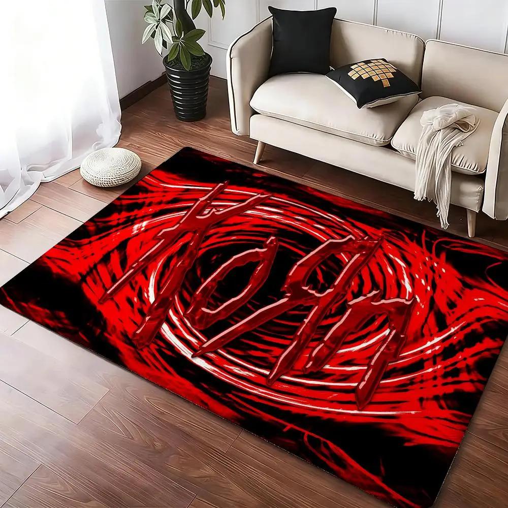 Rock Music Floor Mat Soft Thickened Absorbent Non-Slip Bedroom Living Room Door Mat Home Decor Flannel Rugs
