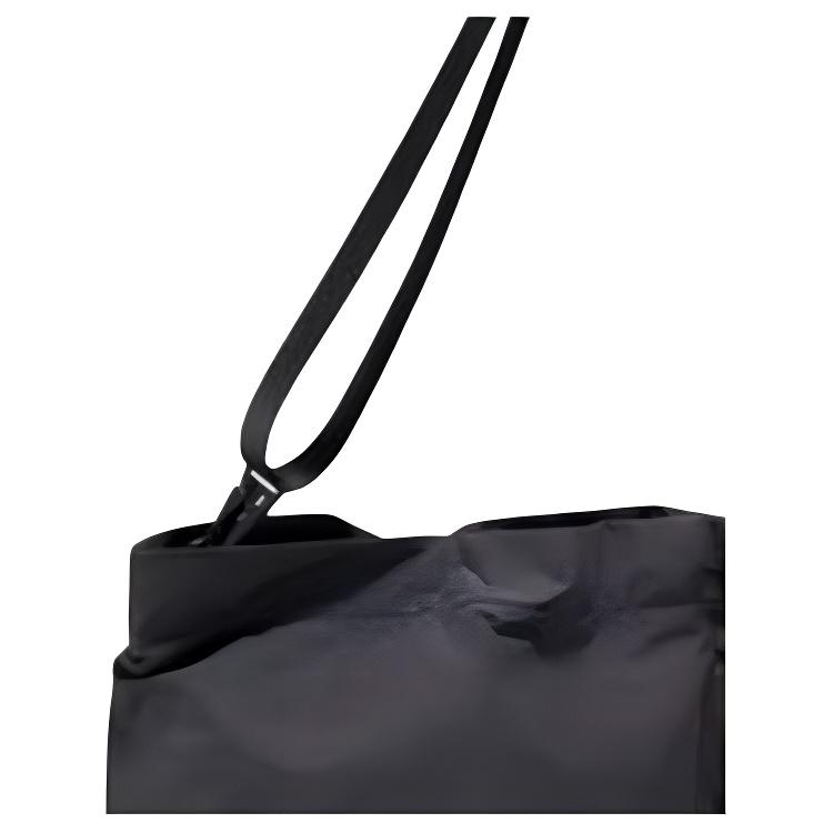 New Adidas Recycled Polyester Shoulder Bag Unisex Carbon Black JM3399