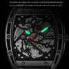 Stainless Steel Watch Case CHENXI Men Skeleton Japan Movement Watches Men's Bracelet Automatic Mechanical Male Wrist Watch