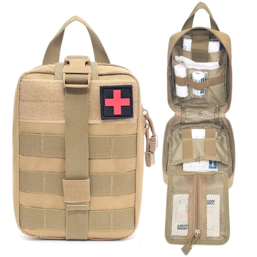 ערכת עזרה ראשונה חיצונית EDC ערכה רפואית Molle IFAK חבילת מותניים הישרדותית חירום ערכת EDC אביזרי ציד חיצוניים