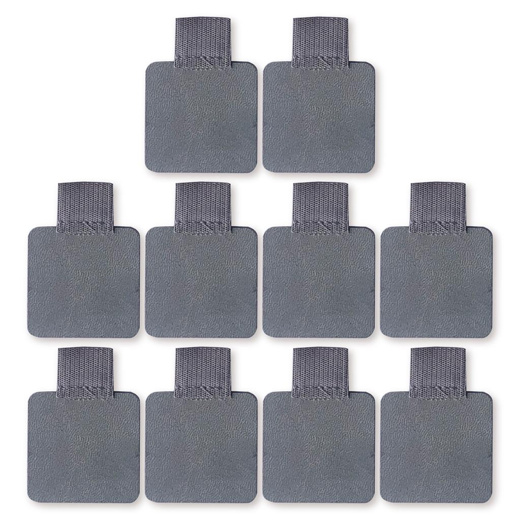 10er-Pack elastischer Stiftschlaufenhalter, selbstklebender PU-Leder-Clip, Bleistifthalter für Notizbücher, Zeitschriften, Planer