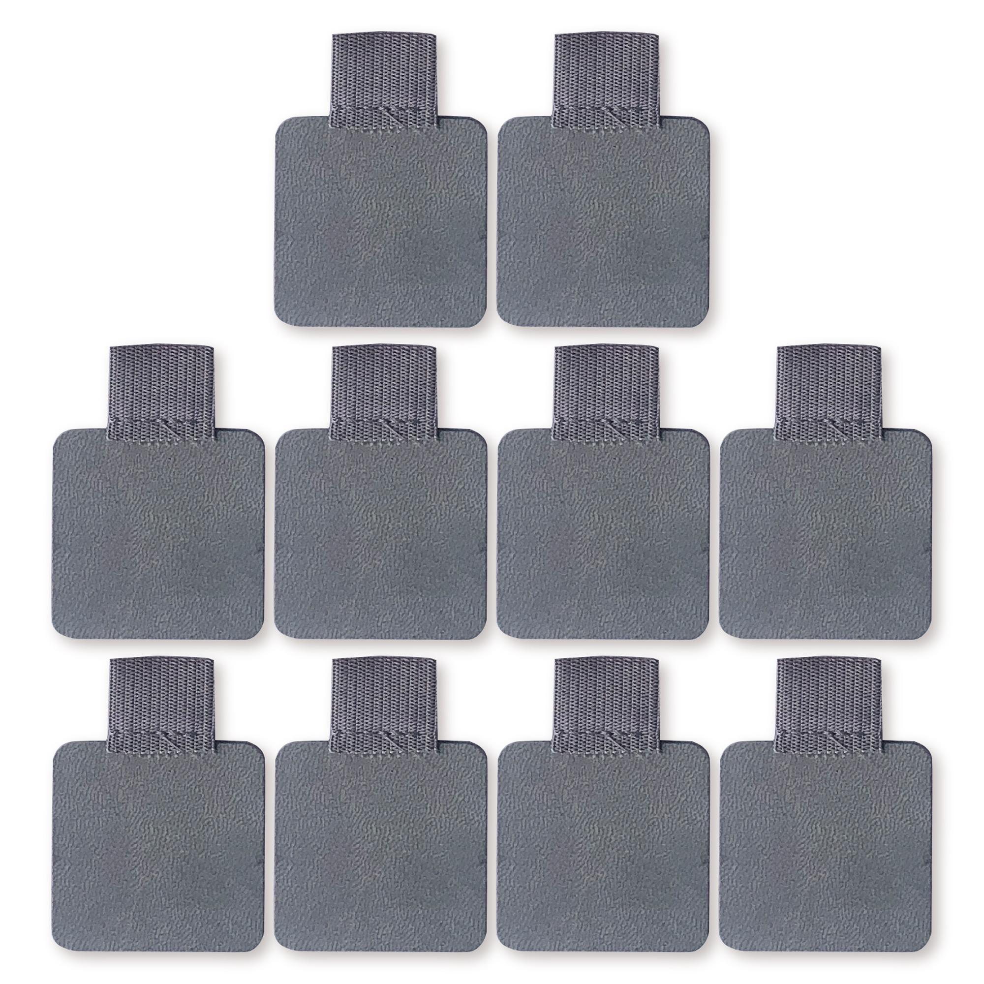 10-pack elastische penhouder met zelfklevende PU-leren clip voor notitieboekjes, dagboeken en planners