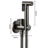 Brass Handheld Toilet bidet sprayer set Accessories Black Bidet Faucet for Bathroom sprayer shower head self cleaning White