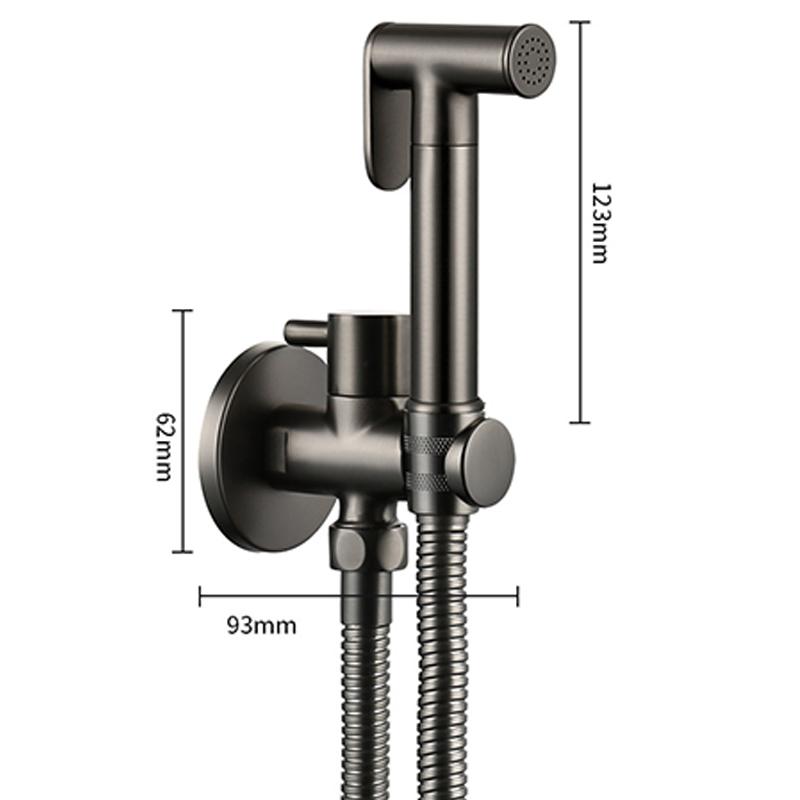Brass Handheld Toilet bidet sprayer set Accessories Black Bidet Faucet for Bathroom sprayer shower head self cleaning White