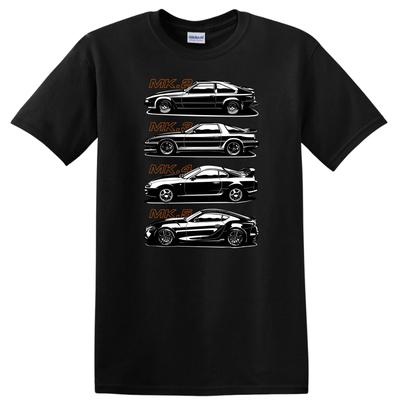 Classic Car Enthusiast T Shirt MK1 MK2 MK3 MK4 Style Tee Design Vintage Cars