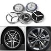 XJBIQ1 For Mercedes Benz 4 Pieces/Set 75mm For Mercedes Benz AMG W203 W206 W220 W205 W211 W212 Car Wheel Center Hub Caps Benz Emblem Ti