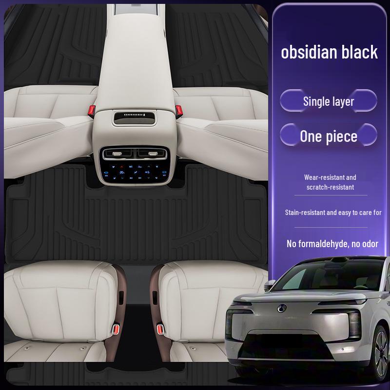 Eco-Friendly Waterproof & Dustproof Floor Mats for Denza N8L - Double-Layer Car Interior Accessory