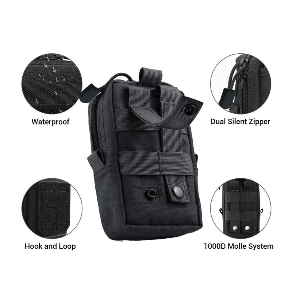 Taktische Molle Tasche Hüfttasche Outdoor Herren EDC Werkzeugtasche Utility Gadget Organizer Weste Pack Tasche Handyhülle