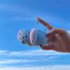 Cartoon Beanie Eyes Animal Pendant Soft Cartoon Bag Charms Creative Plush Doll Key Chain  Kids