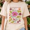 Unisex Vintage Folk Floral Shirt and Kids Tshirt, Cottagecore Botanical Bird Tee, Boho Wildflower Comfort Colors®