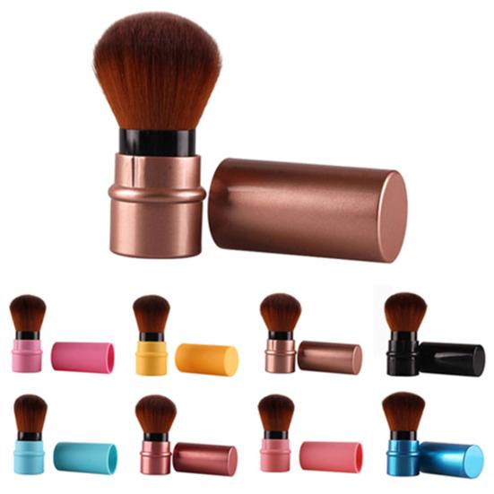 Fashion Retractable Blush Blusher Foundation Face Powder Cosmetic Makeup Brush