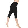 Womens Low Waist Yoga 34 Capri Pants Fitness Sports Gym Basic Leggings Shorts