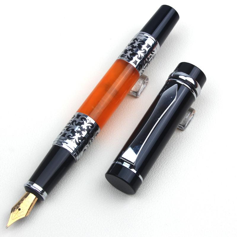 

Bookworm 675 Special Collection Amber Hot Selling Metal Fountain Roller Ballpoint Pen Luxury Businessman Signature Writing