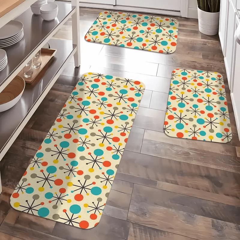 Polka Dot Non-Slip Floor Mat Washable Decorative Area Rug for Kitchen Living Room Bedroom Hallway Bathroom Laundry Room