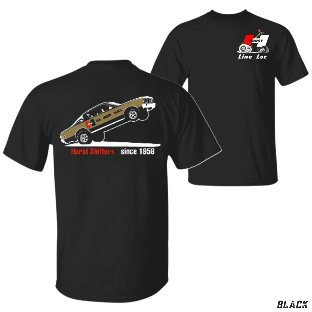 Hurst Shifters Line Lock T-Shirt Classic Drag Racer Muscle Car Tee XL
