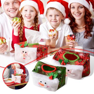 Christmas Decorative Paper Towel Cover Household Desktop Decoration Products