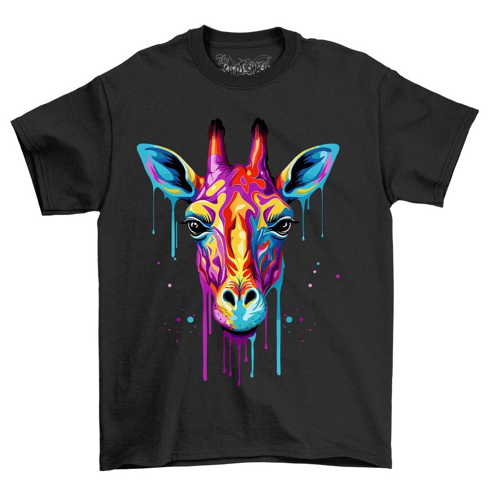 

Giraffee Paint Drip Design t-shirt - Funny and Wild! 100% cotton, Funny t-shirt, S