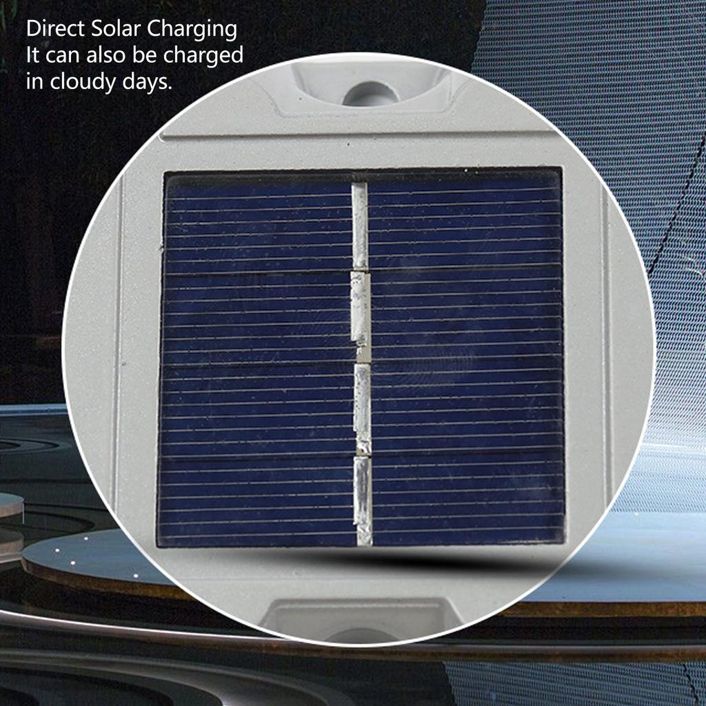 Solar Deck Light Waterproof Night Lamp Reflective Flashing Warning for Indoor Outdoor