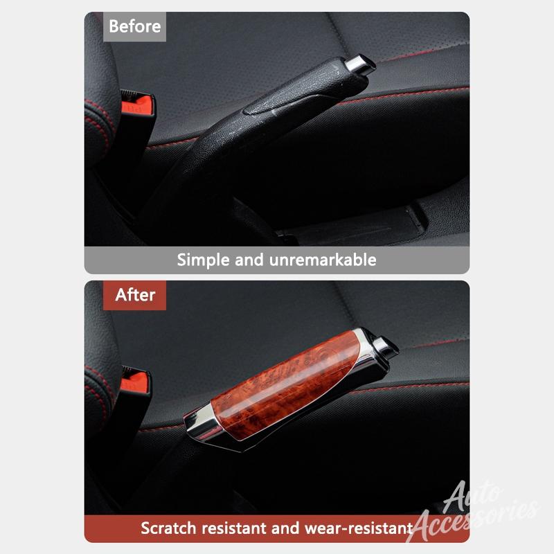 Auto Handbremsabdeckung Kohlefaser Handbremsgriffe Schutzabdeckung Für Porsche Cayenne Panamera Macan 911 Taycan Boxster Cayman