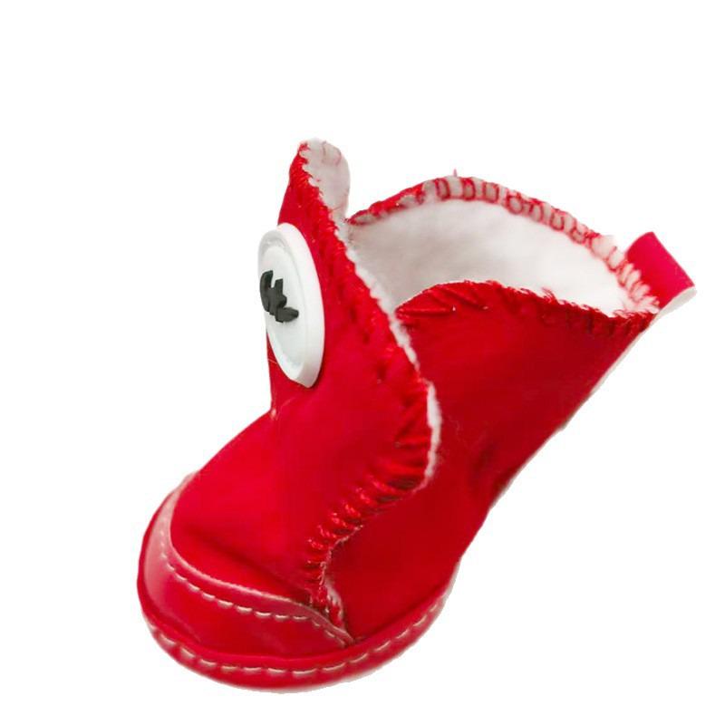 Pet Winter Boots: Non-Slip, Velvet-Lined Dog Shoes for Outdoor Walking
