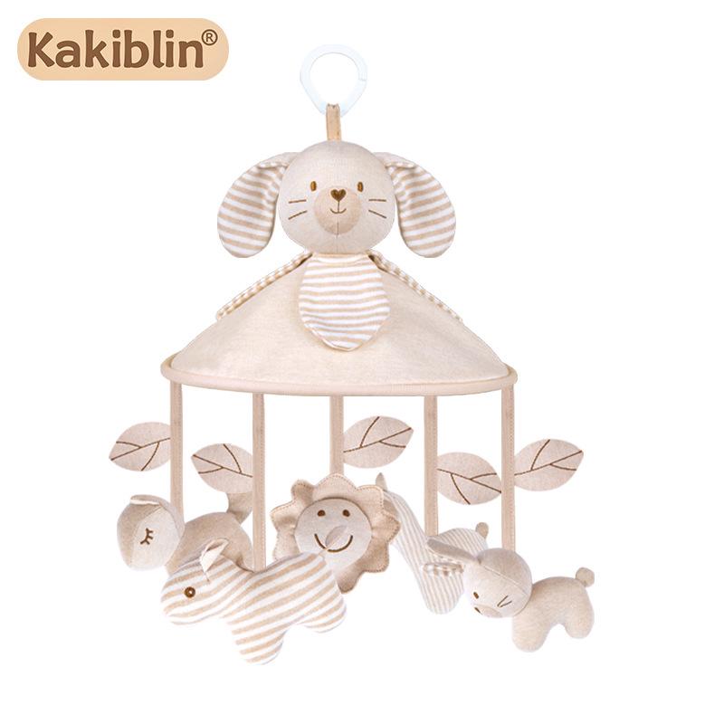 Kakiblin Organic Cotton Musical Baby Mobile - Anti-Strabismus Hanging Umbrella Crib Decor