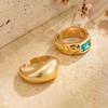 Alloy Toe Rings, Adjustable with Colored Gemstones Decor, Comfortable Non-Fading Beach Foot Jewelry, for Women Summer Accessory