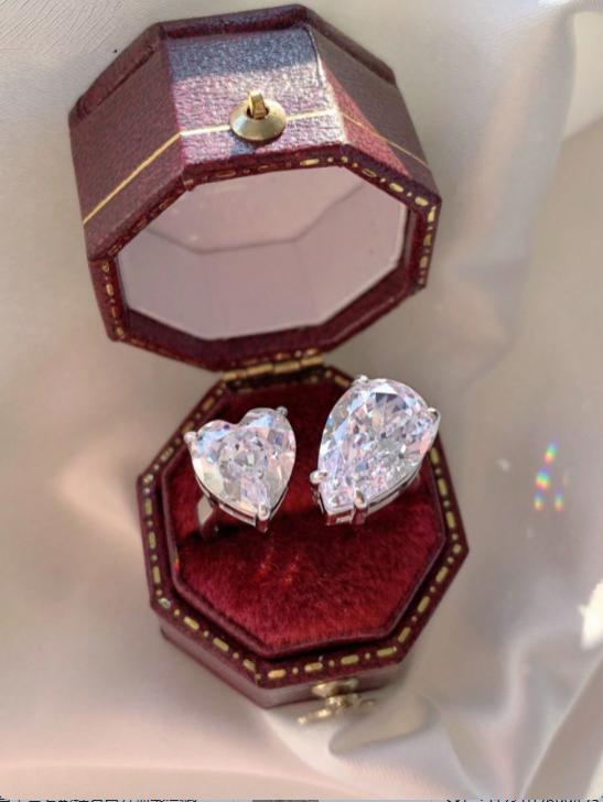 

Горячая новинка, серебро 925 пробы, грушевидная огранка, изумрудная огранка, имитация бриллианта, свадебная вечеринка, винтажное открытое кольцо, ювелирные изделия, рождественские подарки 6