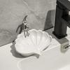 Creative Shell Shaped Soap Dish Bathroom Home Non Slip Soap Holder Cute Drain Soap Box for Dorm