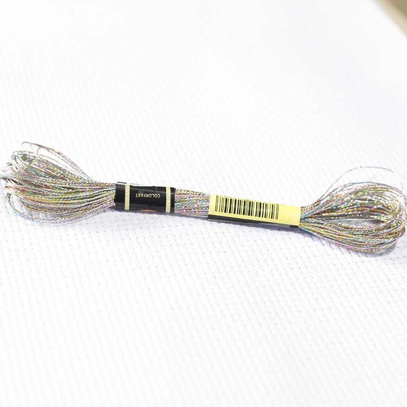 16M/roll Multi-color Gold And Silver Thread Computer Embroidery Gold Thread DIY Cross-stitch Metal Thread TJ20500