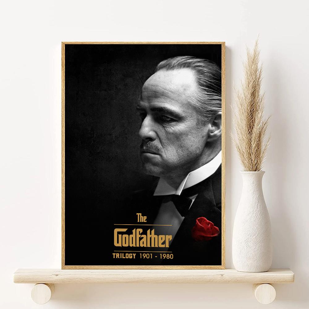 Klasyczni gangsterzy filmowi Ojciec Chrzestny Plakat Sztuka HD obraz na płótnie dekoracja estetyczna do domu salonu sypialni baru