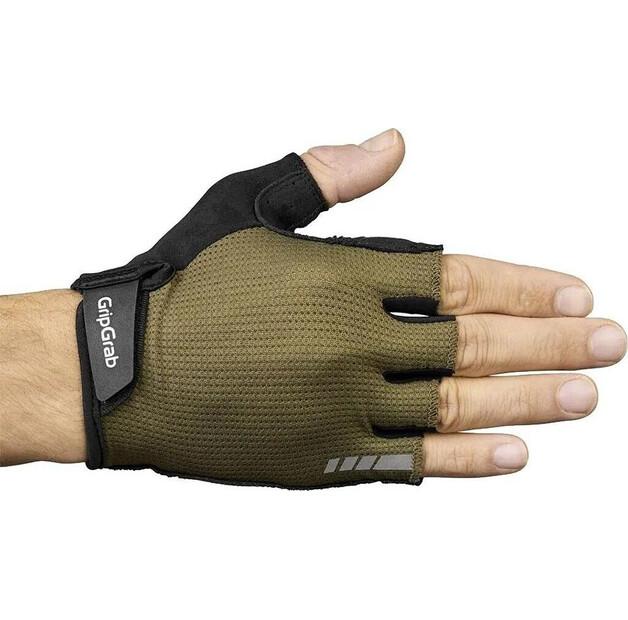 GripGrab Explr Padded Cycling Gloves (olive)