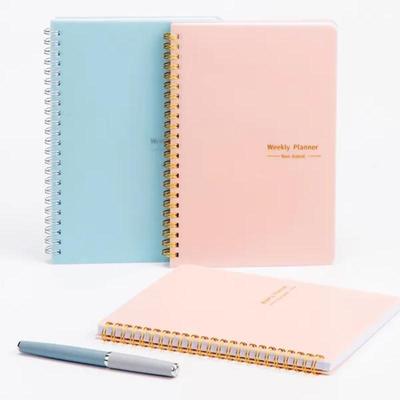 1PC A5 Daily Weekly Planner Agenda Organizer Notebook Weekly Goals Habit Schedules Office School Supplies