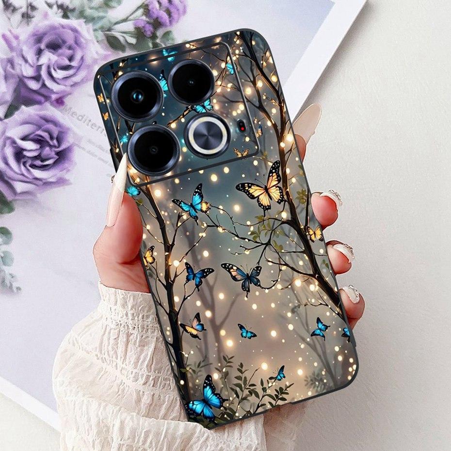 Cute Painting Phone Case For Infinix Note 40 40Pro Pro+ Soft Silicone TPU Back Cover For Infinix Note40 Pro Plus Cases Bumpers