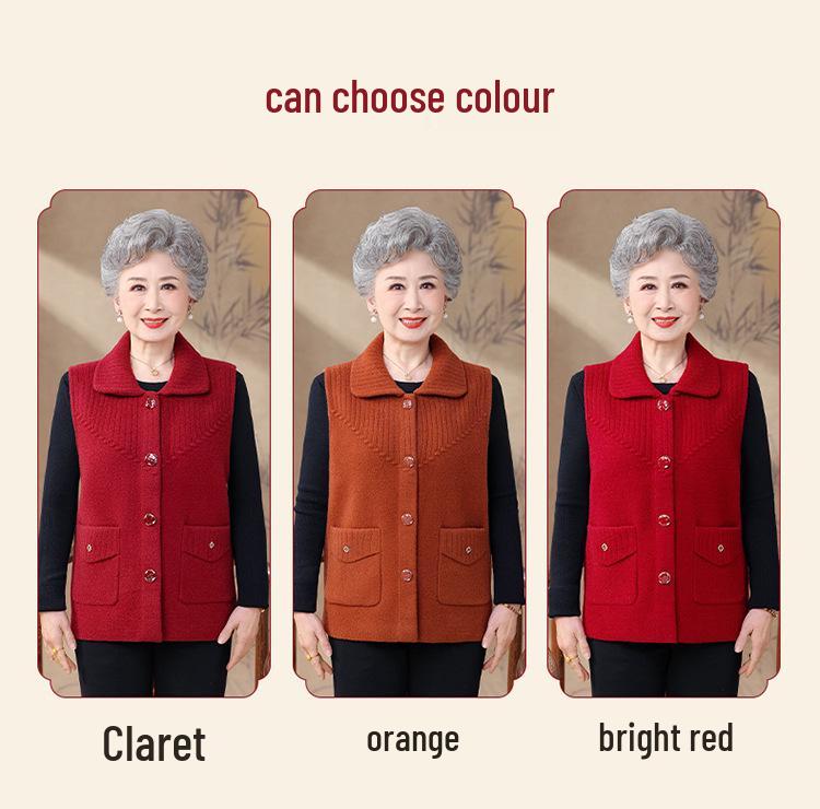 Spring & Autumn Vest for Middle-Aged and Elderly Women - 2026 New Style Capelet