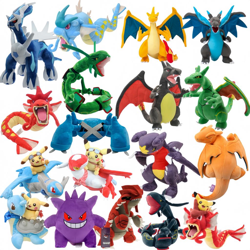 Eevee Plush Metagross Charizard Plush Peluche Toy Dialga Lapras Gengar Garchomp Plush Doll Groudon Kyogre Rayquaza Toy
