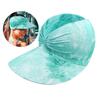 Stylish Leopard Print Hat Women Ponytail Hat Quick Drying Adjustable Hat for Outdoor Beach Sports
