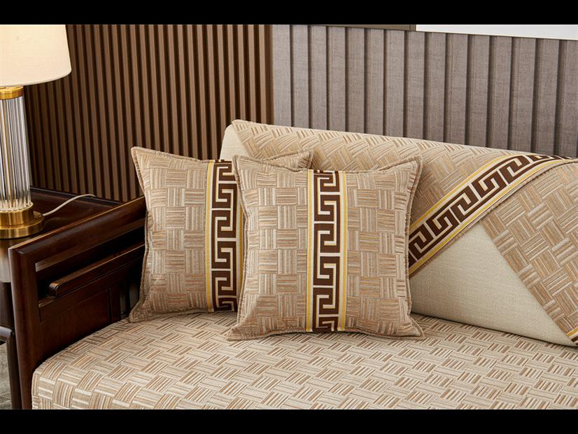 Husă de pernă pentru canapea din lemn masiv de chenille - anti-alunecare, pentru toate anotimpurile, stil chinezesc nou.