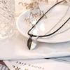 2Pieces Love Heart Necklace Personalized Couple Necklace Pendant Love Heart Puzzle Matching Jewelry for Wife Husband