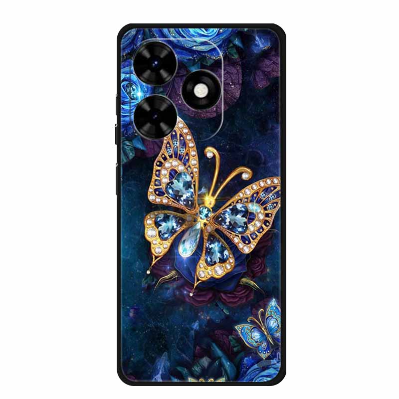 Case For Tecno Spark Go 2024 Animals Painted TPU Silicone Soft Phone Cover for Spark Go2024 BG6 Protector Wolf Shockproof Para