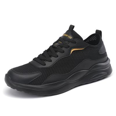 Large Size Sports Shoes for Men, Outdoor Summer Casual Shoes, Lace Up Men's Mesh Running Shoes