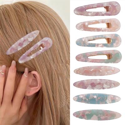 2pc Cute High Quality Geometric Hairpin Hair Side Clips for Women Girls Headband for Hair Accessories Headwear