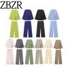 Zbzr Spring New Women Clothes Western Style Texture Double Placket Kimono Outerwear Trousers 5427743 5427431