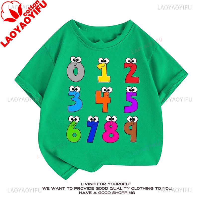 

Number Day Math Day TShirt 100 Days Math Numbers TShirt Summer Unisex Clothing Versatile Creativity Short sleeve printed Tops S