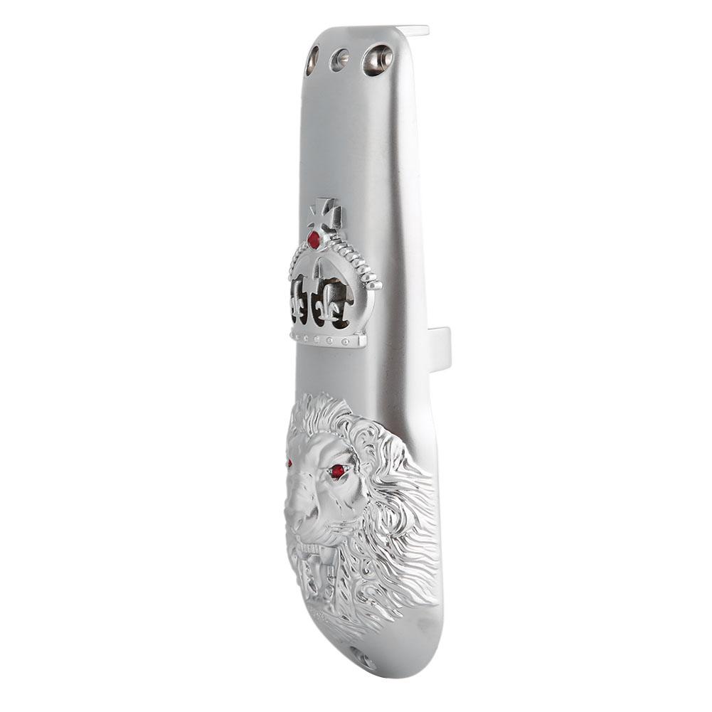 Capa Frontal para Máquina de Cortar Cabelo Profissional Cortador de Cabelo Elétrico Aparador Carcaça Protetora para Cabeça Animal WAHL Prata