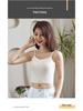 Atmungsaktives Sommer-Bustier für Mädchen aus Eis seide, nahtlos, mit Spaghettiträgern und Anti-Exposure-Bandeau